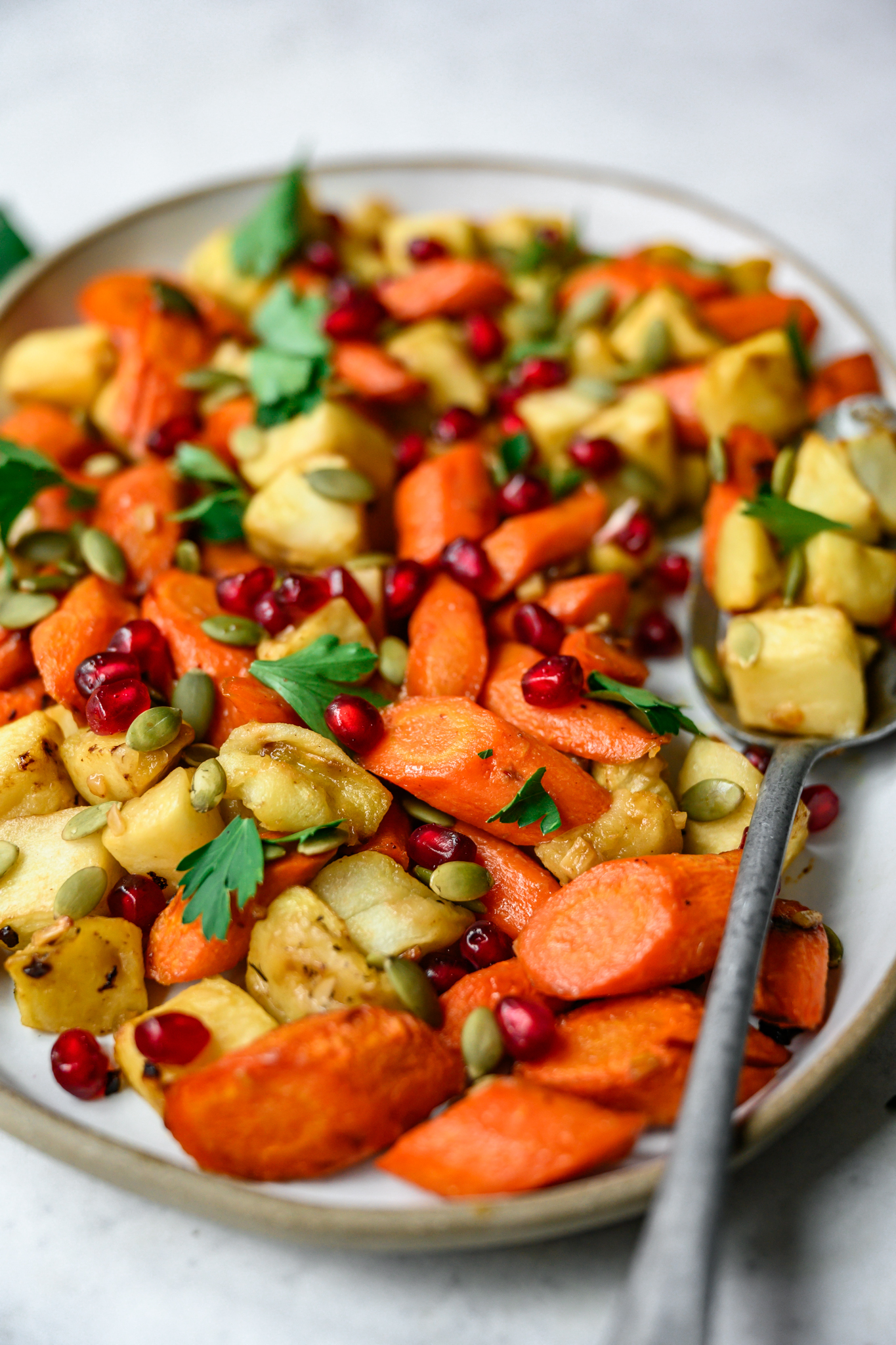Dijon Roasted Carrots and Apples Recipe
