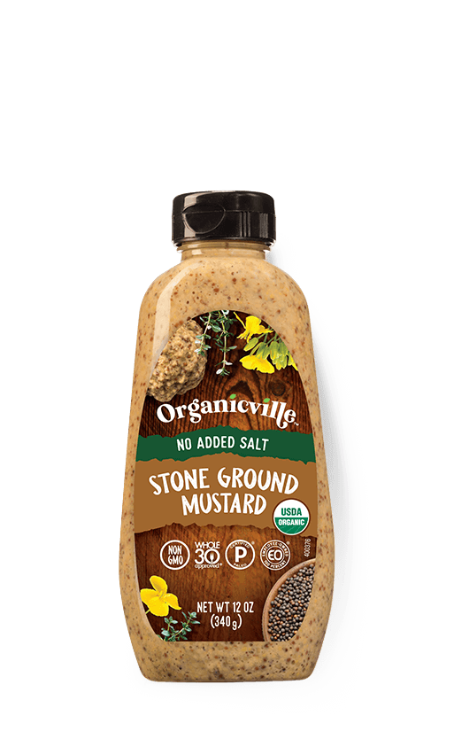 Salt Free Stone Ground Mustard Organicville