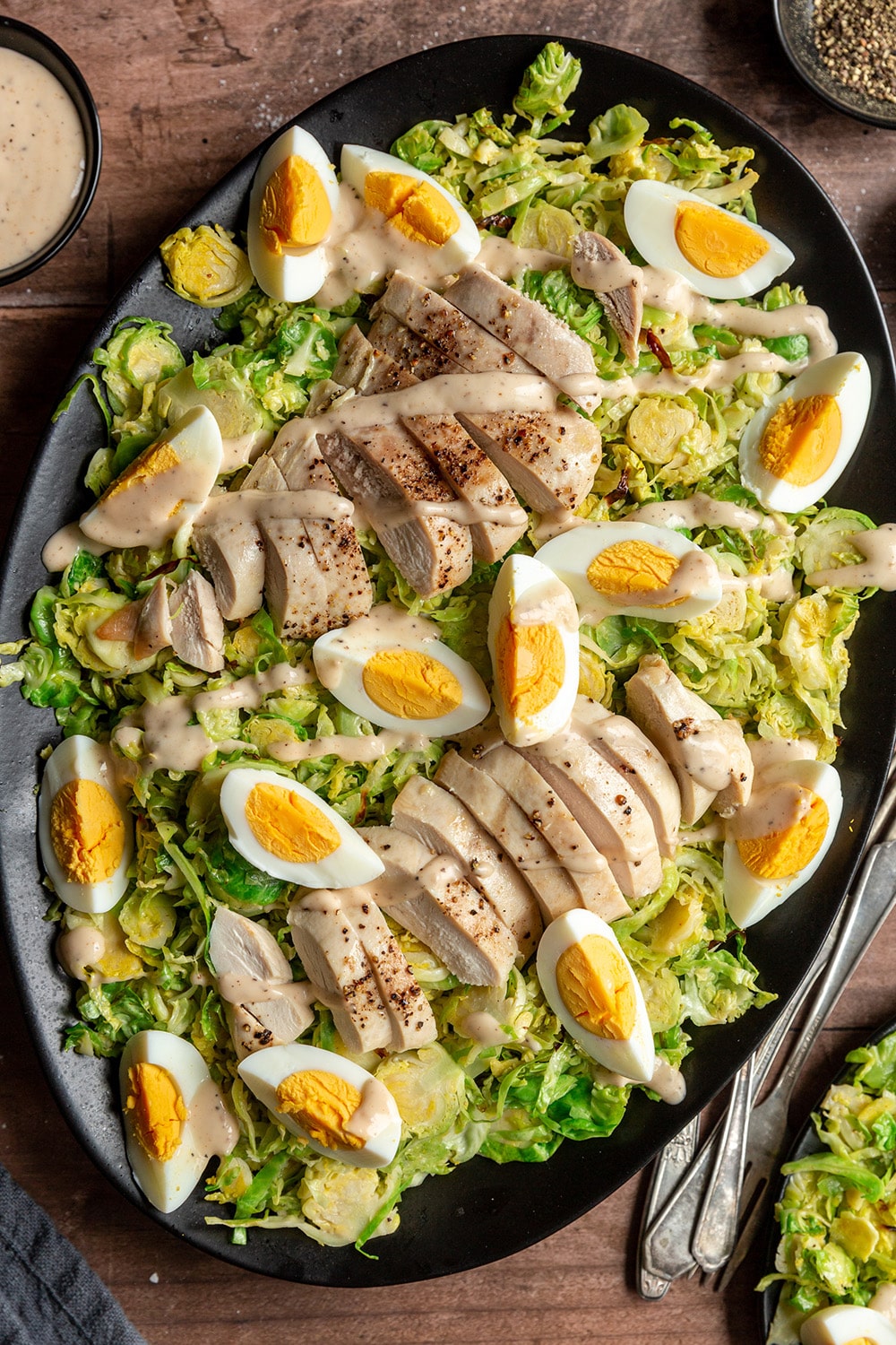 Whole30 Brussels Sprouts Caesar Salad